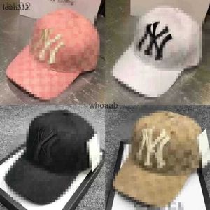 Brim Hats Designer NY Ball New Co märkes baseball Fritid Old Floral överallt Big Label Duck Tongue Men och 240229