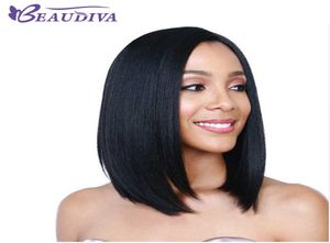 Beva Lace Front Human Hair Wigs for Women Brazilian Straight Natural Color 2＃4