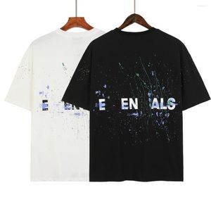 メンズTシャツメンズシャツデザイナースペックルグラフィティレターヒップホップメンズカジュアル半袖Tシャツ