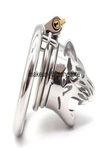 Massage 304 Stainless Steel Male Penis Cage For Men Penis Cock Ring Belt With Anti-off Ring Bondage Devices6867525