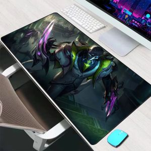 Pads League of Legends Zed Mouse Pad Stora speltillbehör Matta tangentbord Mat Desk Pad Computer Mousepad Gamer Laptop Mausepad