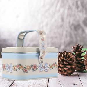 Storage Bottles Christmas Gift Packaging Tin Box Cookie Jar Candy Elk Festival Biscuit Containers Holiday Supplies Tins Sweet