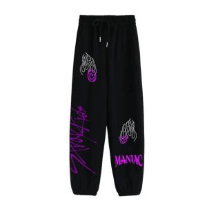 Sweatpants kpop kpop stray crianças maníaco world tour joggers calças homens/mulheres calças casuais harajuku hip hop sweatpants pantalon hombre