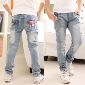 Sets Boy's Jeans, Children's Clothing Boys Jeans Spring and Autumn Splashink Children Pants 3 4 5 6 7 8 9 10 11 12 13 14 Years Old