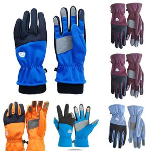 Designer warm gloves Glove Mens Women Winter Cold Motorcycle Wrist Cuff Sports Biker North Jacket Glove multicolor Versatile classic