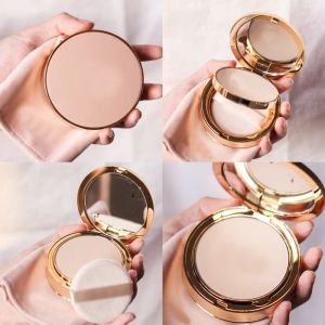 Creams Makeup Pressed Powder 10g Moisturizing Brightening Oil Control Press Powder Nature Light Breathable Waterproof Lasting Setting