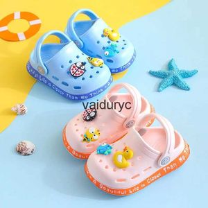 Sneakers kids Mules Clogs summer baby boys girls Cartoon sandals flat heels solid cartoon slippers ldrens garden shoesH24229