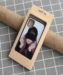 Caixa de papel Kraft de embalagem universal personalizada para iPhone 13 Pro Max Phone Case com janela de PVC transparente Pacote de varejo em branco simples 5327729