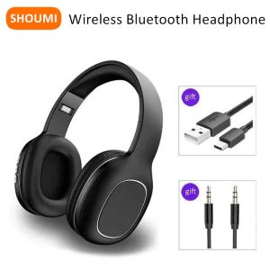 Headphones Big Earmuff Headphones Bluetooth Earphones Wireless BT Headset 10 H Play Foldable Helmets with Microphone for Smart Phones Music