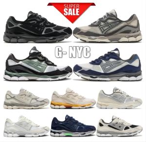 Top gel a New York maratona di scarpe da corsa Designer Og Oatmeal in farina d'avena Navy Steel Obsidian Cream Grey White Oyster Grey Grafite Black Ivy Outdoor Trail Sneaker