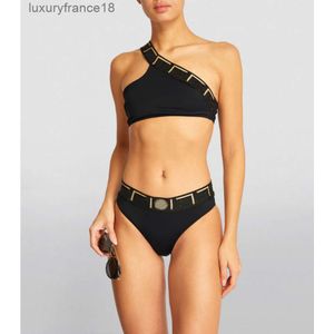 2023 Seksi Bikini Kadınlar İçin Seksi Bandage Mayo Mahsul Üst Mayo Teşhal Mayo Kıyafet Yüksek Kesik Giyim Katı Baskı Yeni Bater Bather''''NKWX