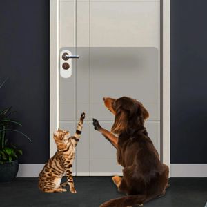 Repellents Protector 2st Pet Cat Dog Scratch Guards Cat Couch Guards Filmskydd för dörrmöbler SOFA Antiscratch Pad Pet Supplies