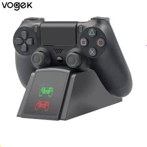 Зарядные устройства Контроллер PS4 Зарядное устройство Dual USB Док-станция для быстрой зарядки для Sony Playstation 4 PS4/PS4 Slim/PS4 Pro Геймпад Игровая ручка