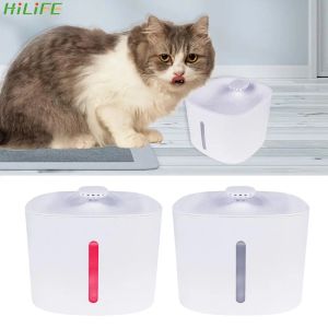 Levererar husdjur smart dricksmätare automatisk vatten fontän mute katt vatten dispenser 3l med LED -ljus USB -hund dricksskål