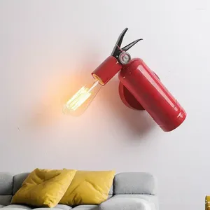 Lâmpada de parede industrial retro extintor de incêndio gás restaurante bar iluminação corredor decoração casual luzes para casa