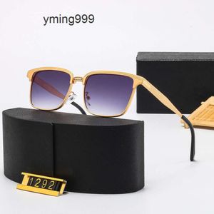 Sunglasses Rimless Luxury Fashion Men Women praddas Sunshade glasses Head Composite Metal pada Optical Frame Classic Rectangle Square Gold prd Sung Designer F41D