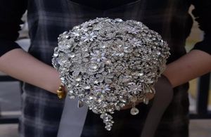 Luxurious Crystal Bridal Wedding Flowers Vintage Bridal Bouquet New Arrival Wedding Supplies Bling Bling Bridal Flowers5193555