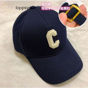 Chapéu chapéu C C-palavra bonés de beisebol profundos chapéus femininos C-letter Designer bola de beisebol luxo outono inverno azul esportes chapéu Celi chapéu ORZW