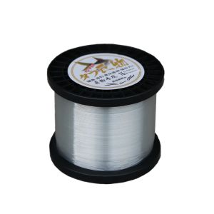 Linhas de pesca de nylon 100/500m, linha principal de pesca marítima grossa, revestida com fluorocarbono, super resistente à tração, linha de pesca resistente ao desgaste