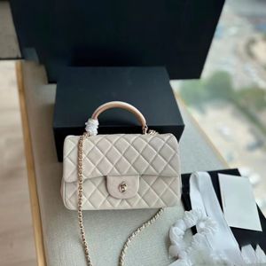 High Quality Contrasting Colors Handle Bag Designer Bag Luxury Genuine Leather Fashion Cluthch Handbag Crossbody Shoulder Bag Classic Flap Bag Women's Party Bag