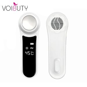 Device Electric Face Beauty Massager Hot Cold Hammer Ultrasonic Cryotherapy Facial Vibration Shrink Pores Spa Ion Beauty Instrument