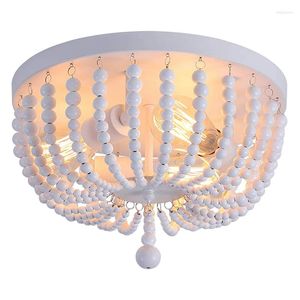 Chandeliers Retro Wooden Beads Ceiling Lights Chandelier Lighting For Bedroom Hallway Foyer Indoor Fixture Light Lamp