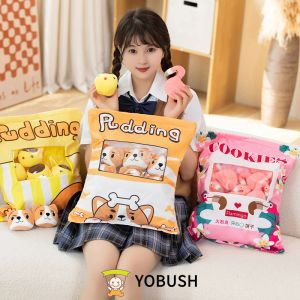 Poduszki Kawaii Animal Balls Pudding Candy Bag Posolow Pluszowana mini lalka Sakura Rabbit Dinosaur Pig Penguin drzemka Plushie