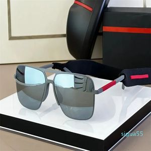 Designer Solglasögon Eyewear Collection Sun Glasses Ultra Thin Metal Onepiece Cushion Dynamic Outdoors Woman and Man Solglas