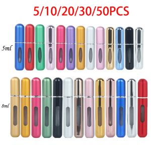 Bottiglie 5/10/20/30/50 PC 5 ml 8 ml Mini Portable Refume Refume Bottle Refila Refila Atomizzatore Cosmetico Atomizzatore all'ingrosso per il viaggio