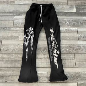 Designer Graphic Print Vintage Streetwear Micro Stretch Flared Pants Men's Loose Casual Sports Joggers Sweatpants