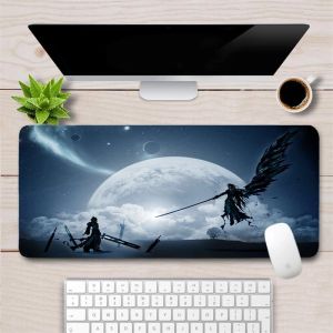 Pedler Büyük Final Fantasy Gaming Mouse Pad Gamer XXL Bilgisayar Klavye Pad Kilit Kuru Kenar Dayanıklı Mousepad Dizüstü Dizüstü Bilgisayar Masası Mat