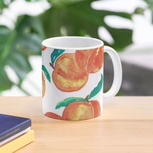 マグカップ水彩桃のコーヒーマグカップ面白いカップセラミッククリエイティブと