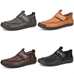 2024 Plus Size Mesh Casual Shoes Black White Dark Brown Grey Mens Business Shoes Breattable Sports Sneakers Gai