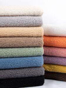 Tecido 165cm x 50cm tecido de lã de cordeiro espessamento calor coral velo suéter de pelúcia cobertor casaco forro de boneca tecido de costura de vestuário diy