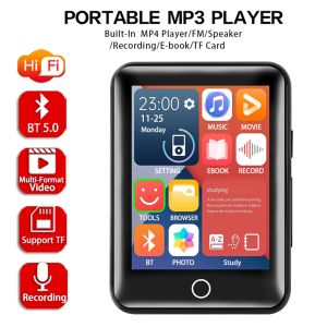 Player 4G 2.5 Inch Full Screen MP3 MP4 Walkman Mini Bluetooth Portable Music Player HIFI Sound Touch Screen Multifunctional Players
