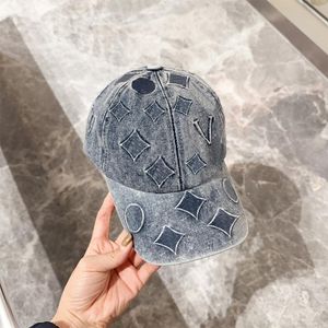 Fashion Denim Ball Caps for Women Designer Men's Summer Causal Cap Classic Print Hat Adjustable