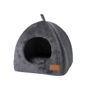 Esteiras casa de cachorro interior portátil gatos animais de estimação camas com design removível confortável animais de estimação abrigos cama para pequenos animais de estimação para cão coelho