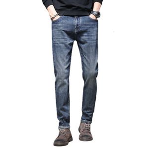 2024 Nya produkt jeans elastiska smala fit spring wear mode retro denim mäns byxor