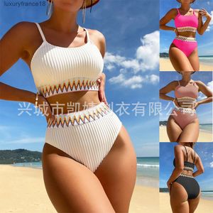 Damen Bademode Grün Vintage Bikini Bademode Rüschen Blumendruck Bikinis Badeanzug und Rock Desiger Badeanzug Weiblich Retro Summwe Surf Wear J24011''gg''3I7S