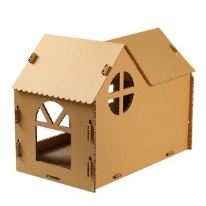 Arranhadores de papel para arranhar, casa de gato, acessório para animais de estimação, brinquedo para dormir, sofá seccional para gatinhos