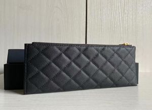 wallet Classic man women lambskin real leather Wallet top quality designer Clutch feminine man casual purse caviar Long Wallet1581080