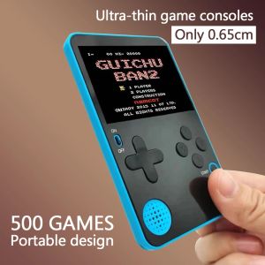 Players 500 in 1 New ultrathin card type Games Handheld Game Console Retro Portable Screen Kids Color Card Machine