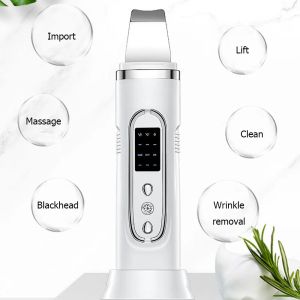 Scrubber Ultrasonic Skin Scrubber Electric Facial Cleansing Pore Deep Cleanser Acne Blackhead Remover Peeling Shovel Device BeautyMachine