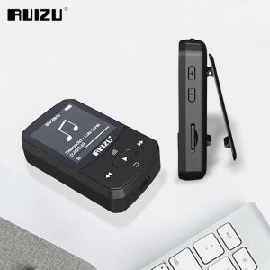 プレーヤーRuizu X52 Clip MP3プレーヤーBluetoothロスレススポーツ音楽プレーヤーはFMラジオ録音ビデオ電子ブックペドメーターTFカードをサポートしています