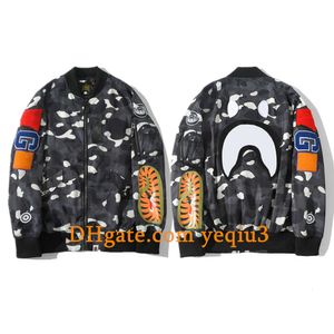 Men Bomber Jacket Baseball jacket Flight Jacket Flocking letters and embroidery design Trendy matching Faux leather fleece jacket camouflage jacket Asian size b14