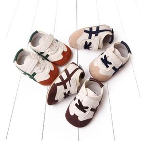 Baby-Unisex-Sneaker, weiches PU und rutschfestes TPR, Baby-Frühlings- und Herbst-Laufschuhe für Kleinkinder von 3 bis 6 Monaten, Schuhe für den ersten Schritt