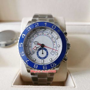 Super qualidade homem relógio mens relógios 116680 44mm 4161 movimento cronógrafo trabalho cerâmica moldura azul dial inoxidável 904l safira vidro relógios de pulso