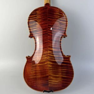 Cartão de alta qualidade vermelho artesanal caju laca adulto desempenho exame padrão profissional violino madeira maciça