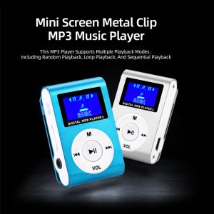 Портативный MP3-плеер Mini Cliptype MP3 Мини-ЖК-экран Спортивный Walkman Поддержка TF Card Reader Модный спортивный бег Walkman