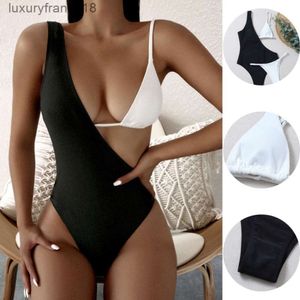 Women Swimwear Sexy One Piece Swimsuit Kobiety Patchwork Bodysuit Push up Monokini Bathing Suit Summer Beachwear S-L''gg''3coy